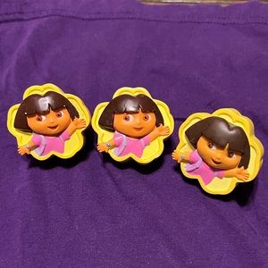 3 Vintage Dora The Explorer Decorative Drawer pull knobs